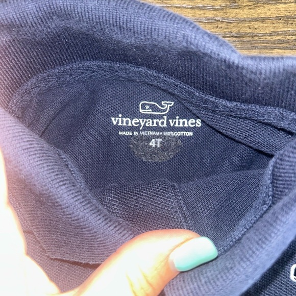Vineyard Vines Classic Navy Polo for Kids - Picture 3 of 4